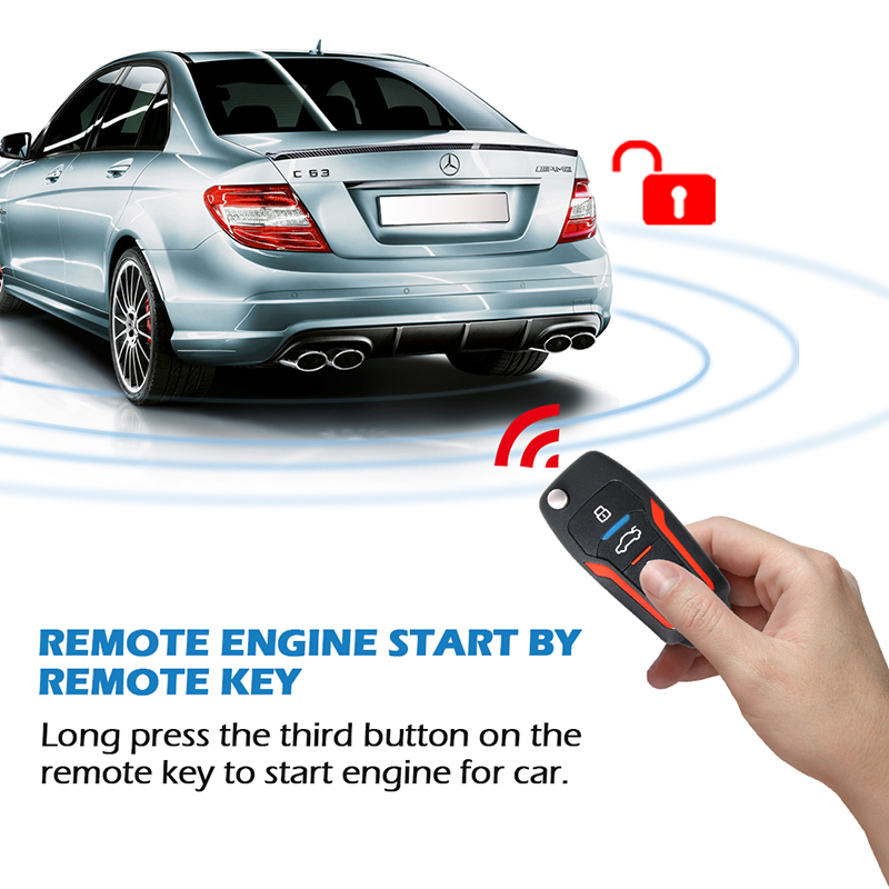 Bluetooth PKE one-way car alarm system