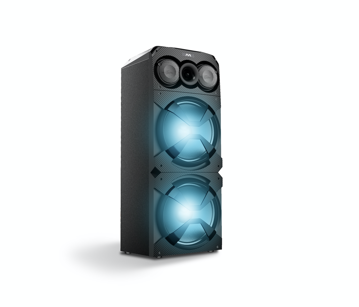 120W Party Speaker With FM Flashing Light Microphone Jack/Wireless Microphone/With Wheels