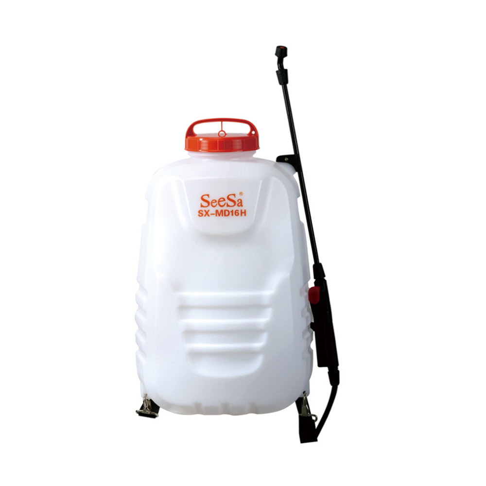 16 liter portable knapsack electric pressure agriculture garden water sprayer with voltmeter and elastic wand