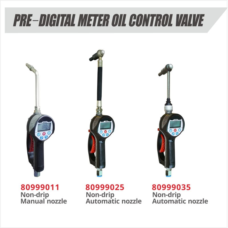 HPMM Digital Meter Control Valve 80999025 Digital Oil Control Valve Meter Gun Oil Gun With Digital Meter / Oil Flow Meter Gun