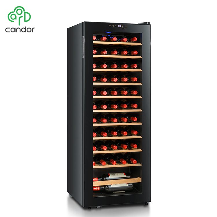 Factory wholesale 55 bottles compressor cooling display refrigerated wine cooler cellar refridge 2020