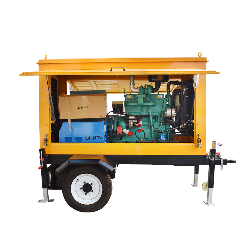 moving diesel generator welding machine set
