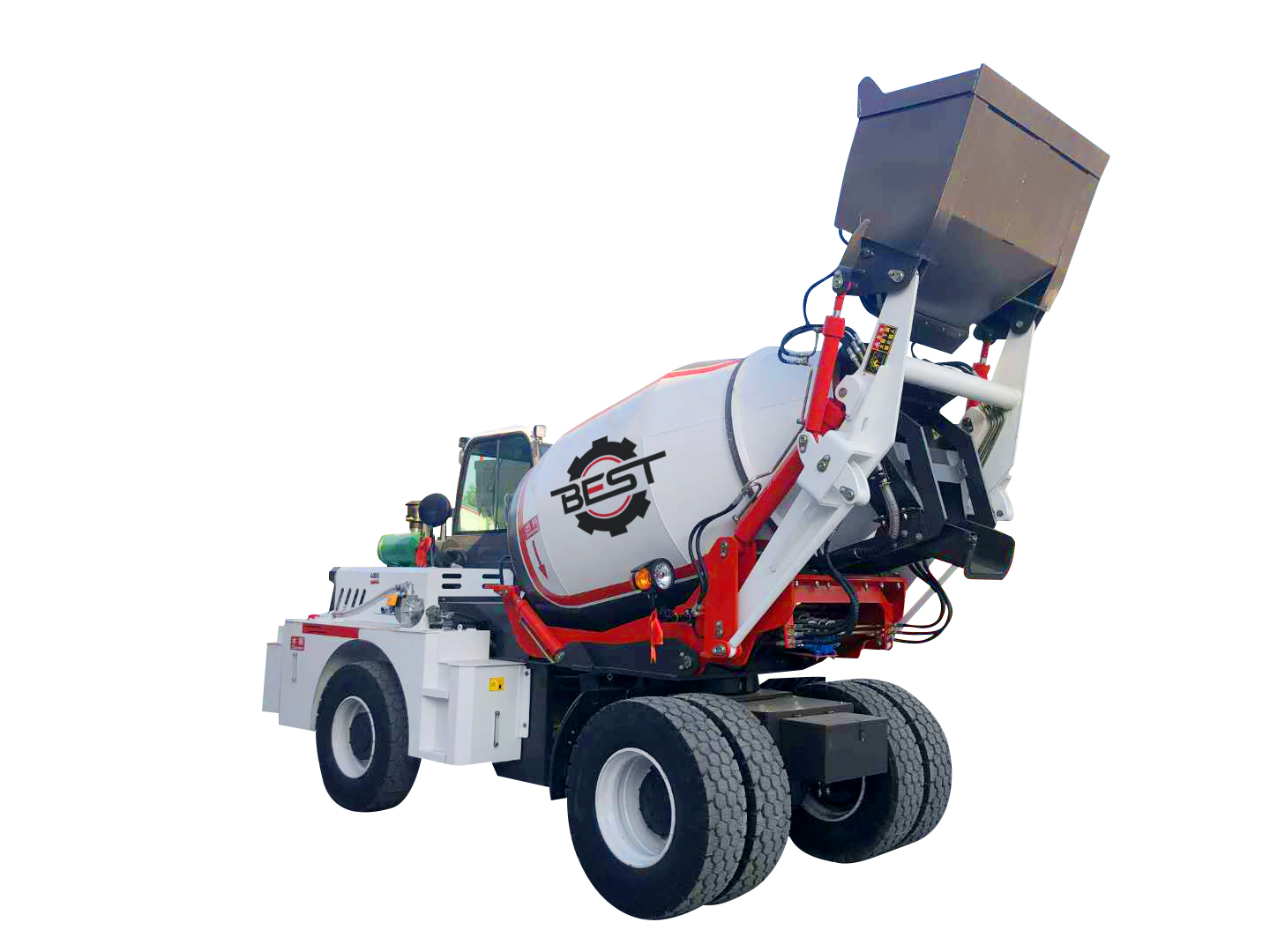 self loading concrete mixer truck