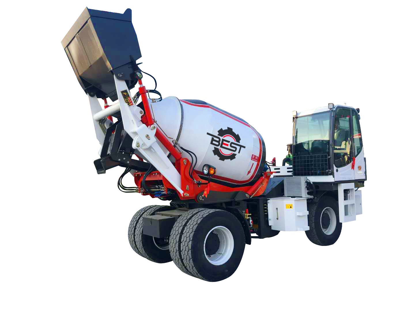 self loading concrete mixer truck