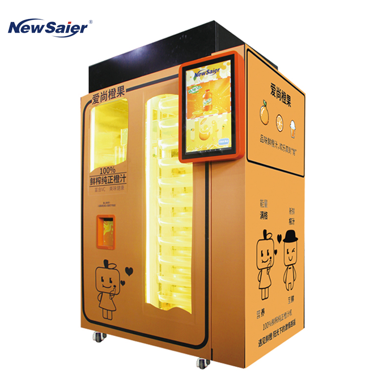 Orange juice vending machine