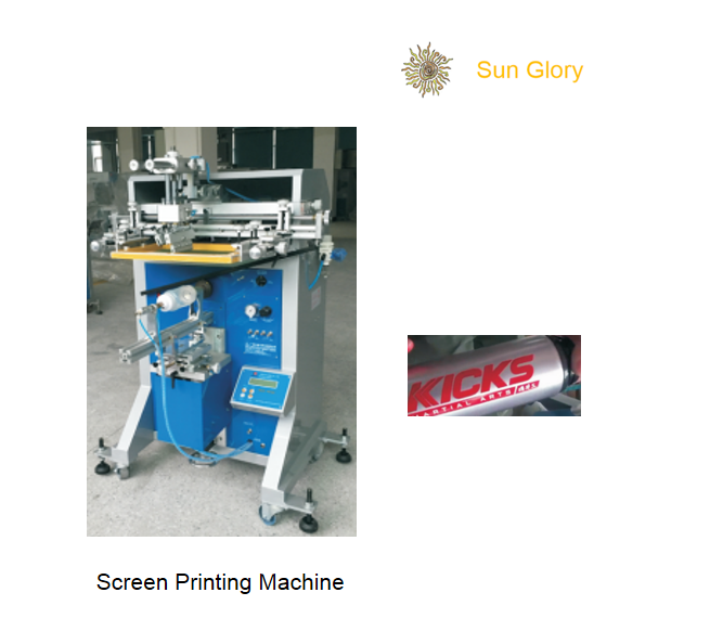 Sun Glory stainless steel bottle insulated thermos copper bottle screen printing logo printing machine