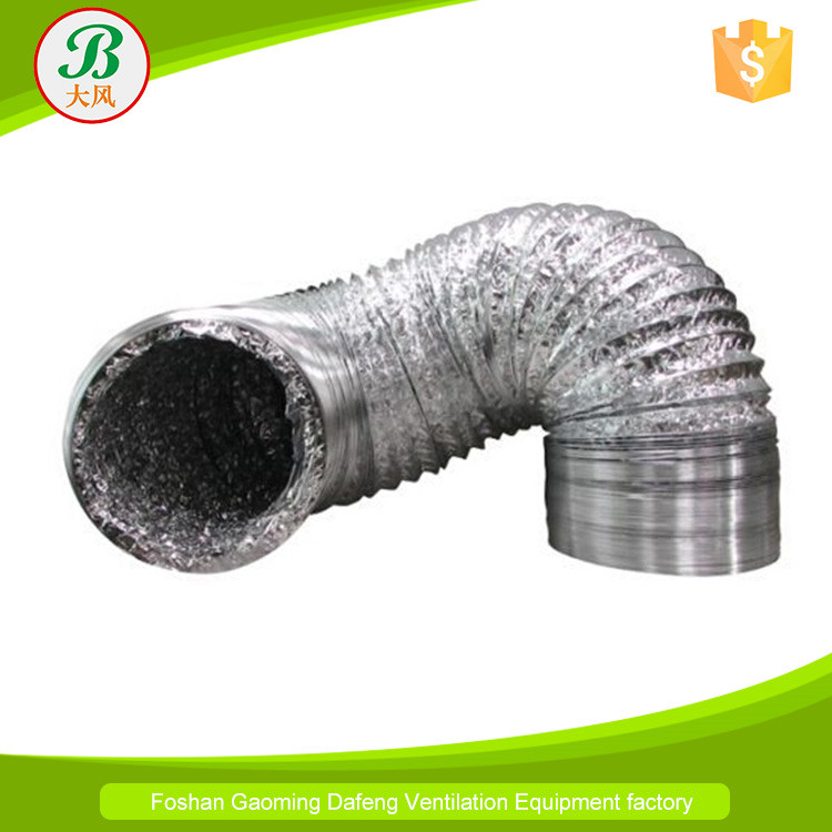 Double layers aluminum exhaust ducting for kitchen