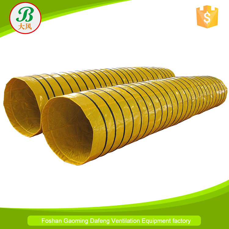Fire resistant heating insulated duct with hot air blower