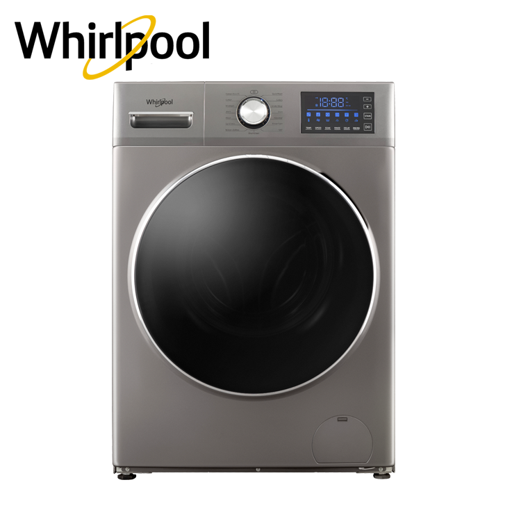 whirlpool household fully automatic front loading drum washing machine and dryer combo
