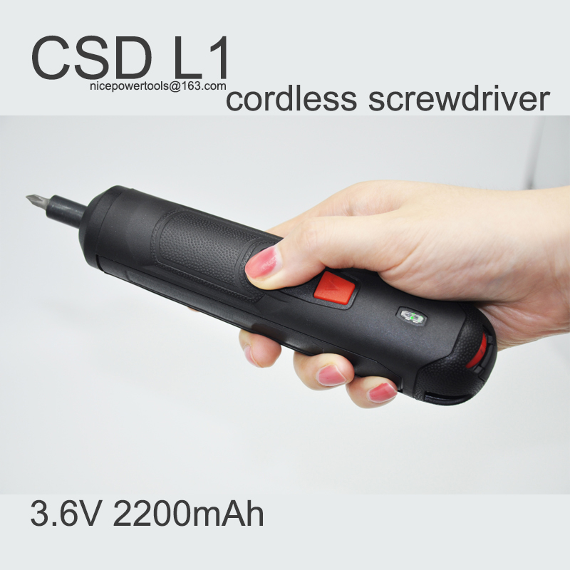 3.6V 220mAh cordless screwdriver