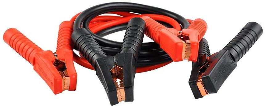 Jumper Cables 4 Gauge 10 Ft 1000AMPs Heavy Duty Auto Booster Cables with Travel Bag for Cars Trucks Vans SUVs