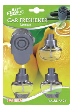 Car Vent  Glass bottle  3 in 1 Value Pack Air Freshener