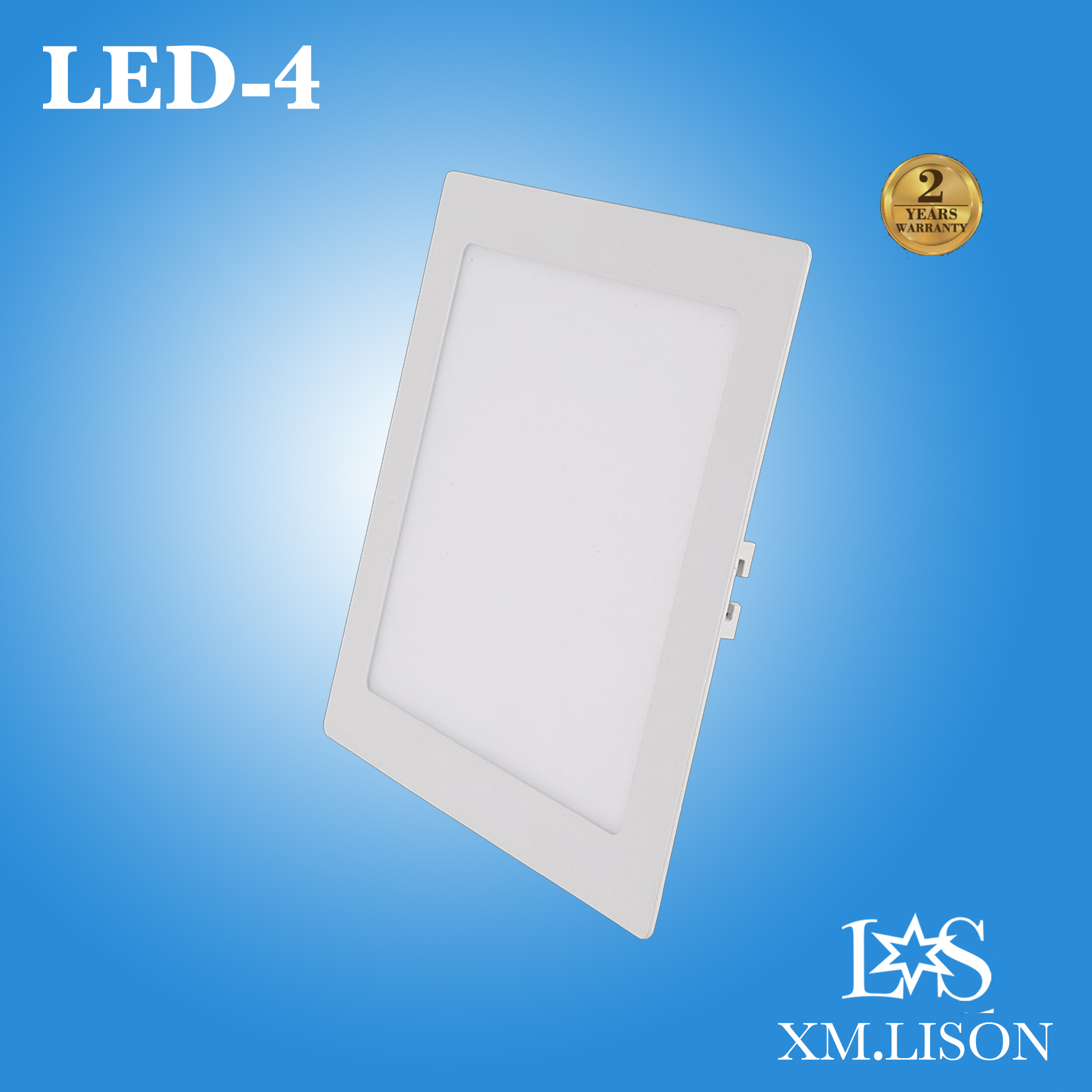 Recessed square led panel light