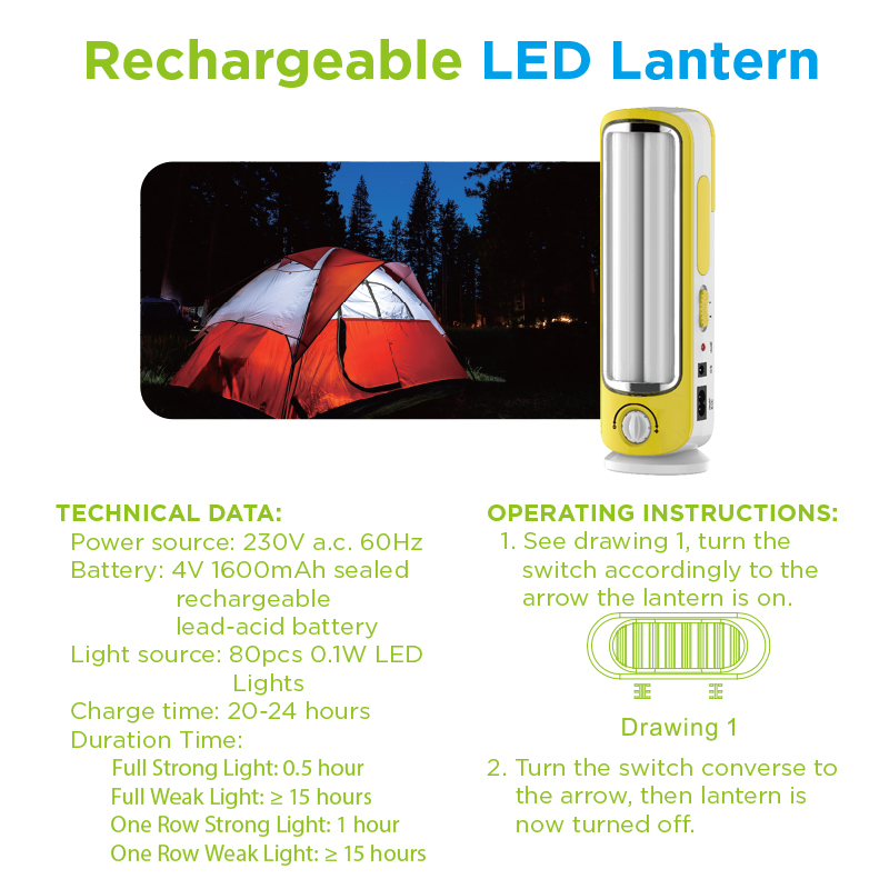 Rechargeable  LED Lantern