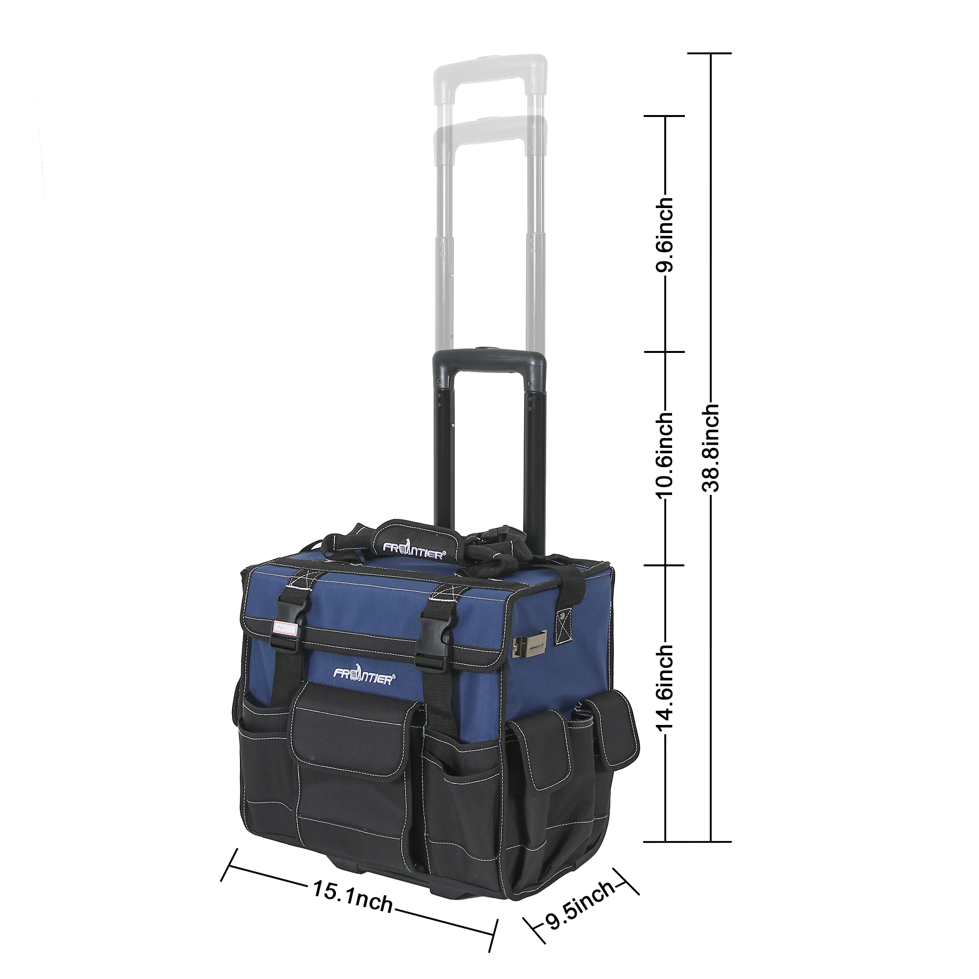 15INCH ROLLING TOOL BAG