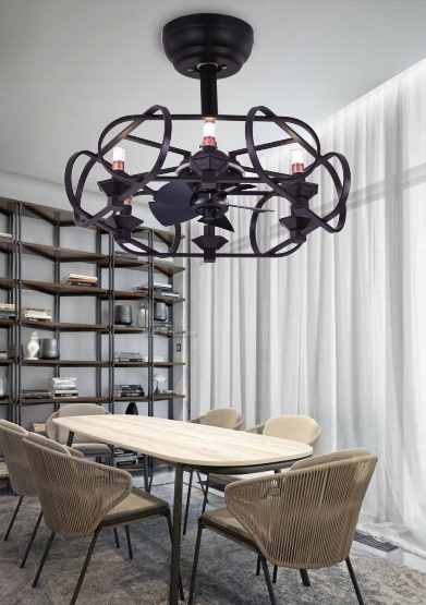 Modern Style Pendant Fan Lamp