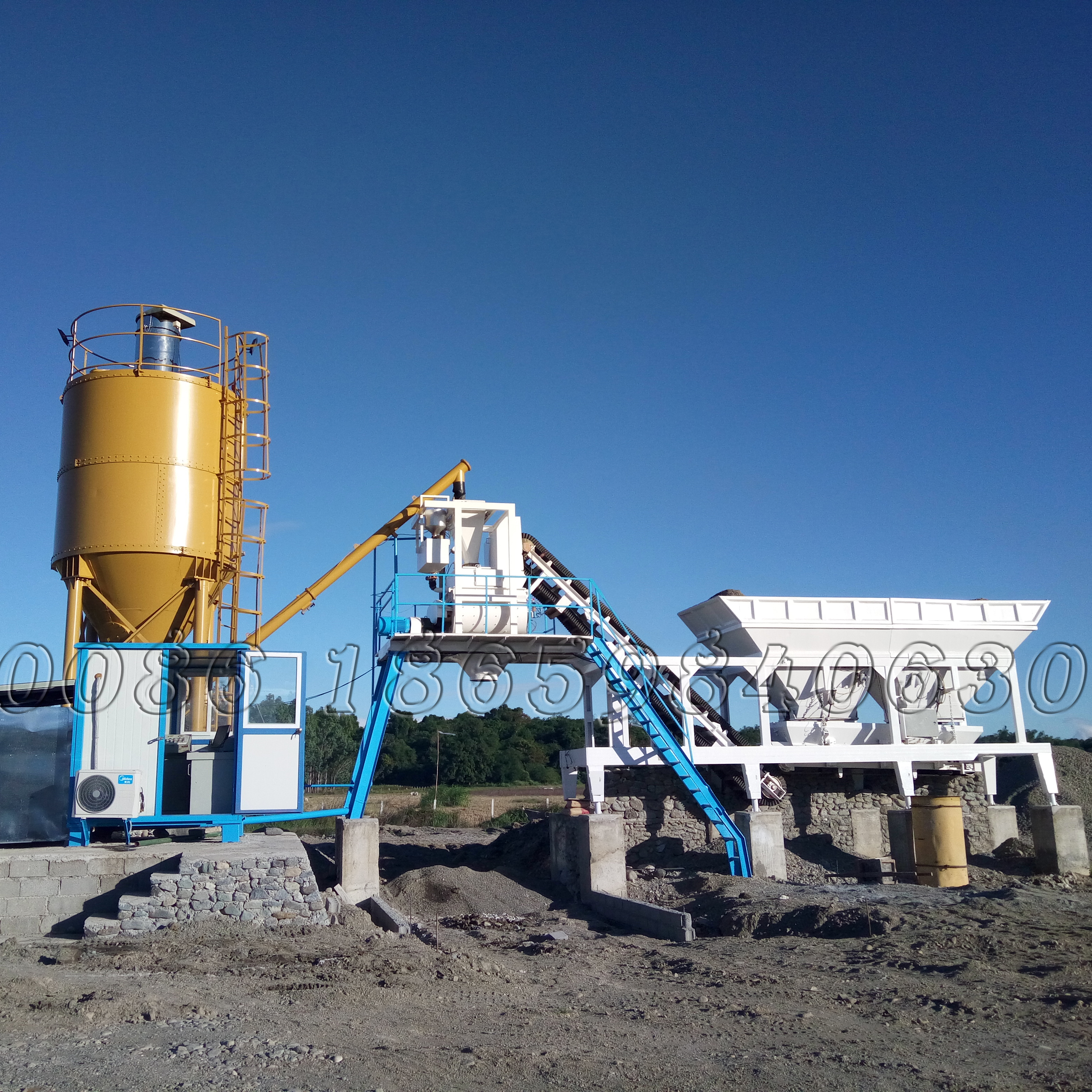 cement concrete mixing plant (0.75m3)