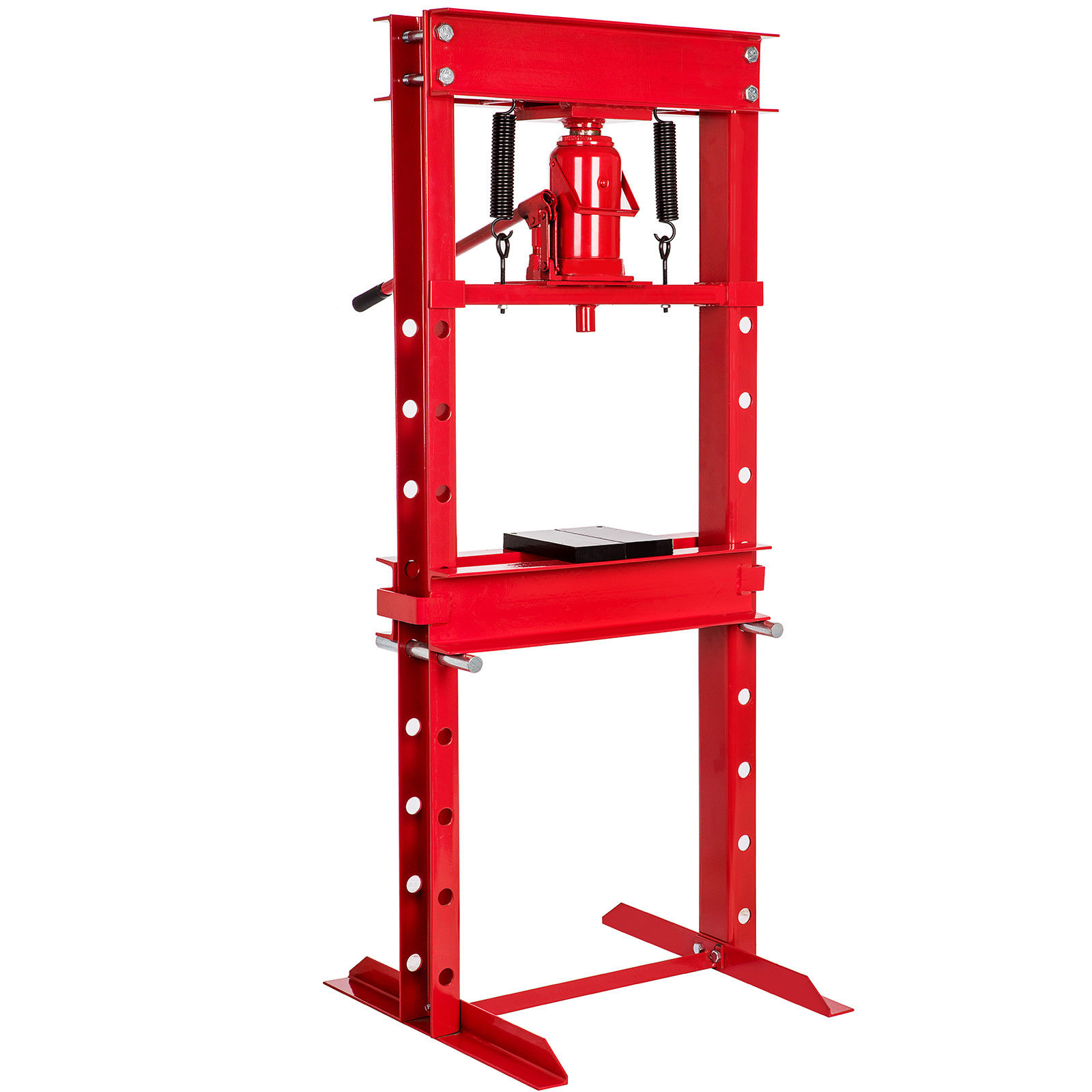 12T hydraulic shop press with bottle jack