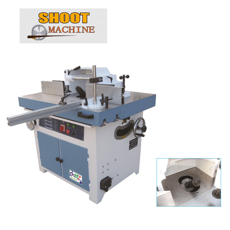 Wood-working Milling Machine with Tiltable Spindle