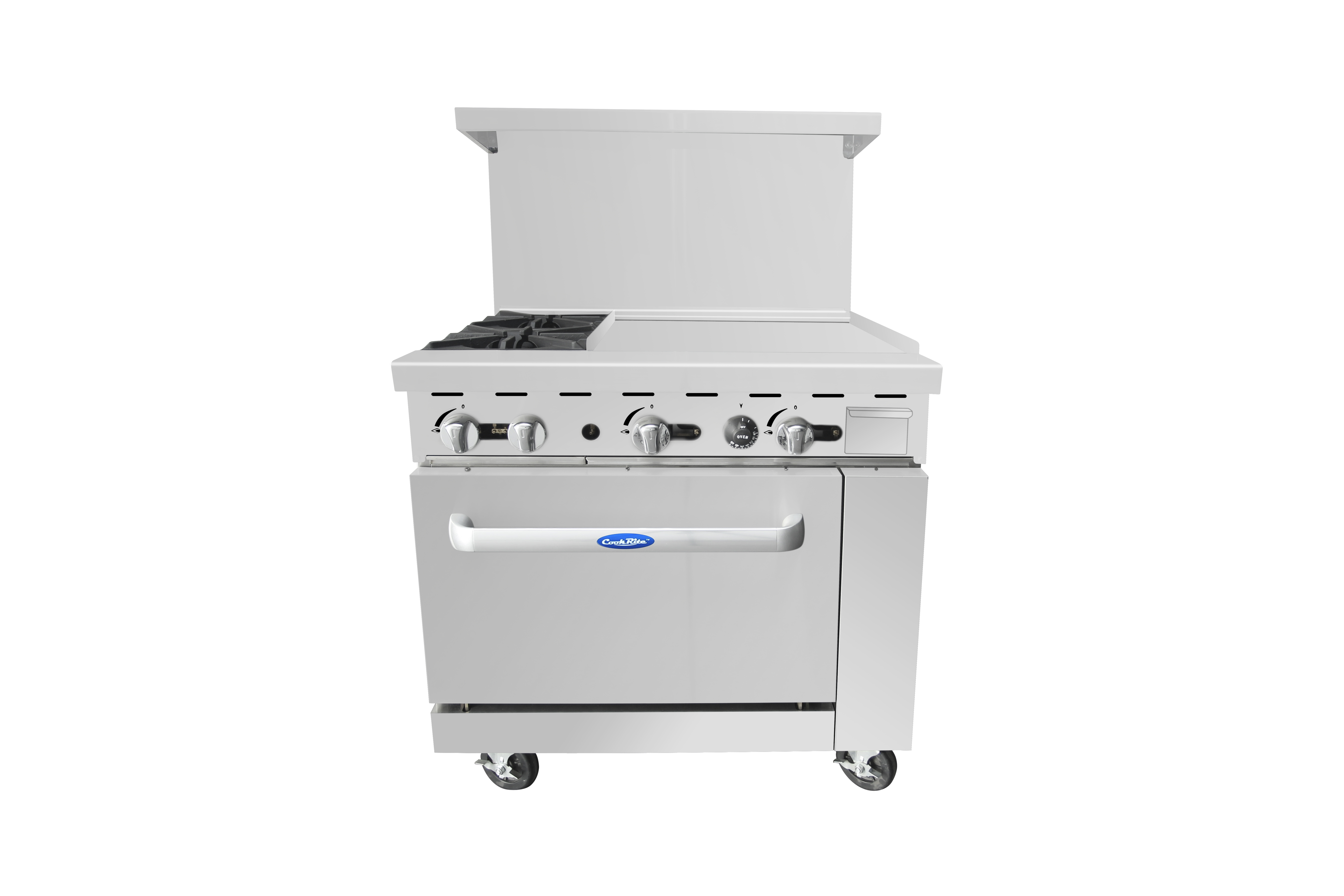 Gas Range with due burners and griddle of 24inches