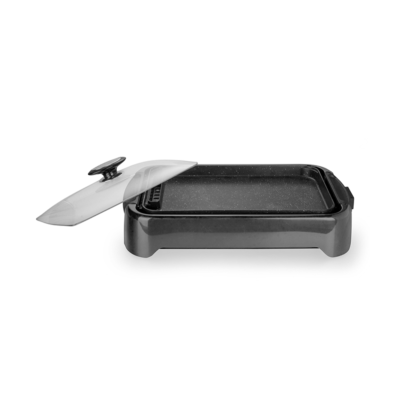 Die cast aluminum electric grill reversible pan with non-stick surface HP3724