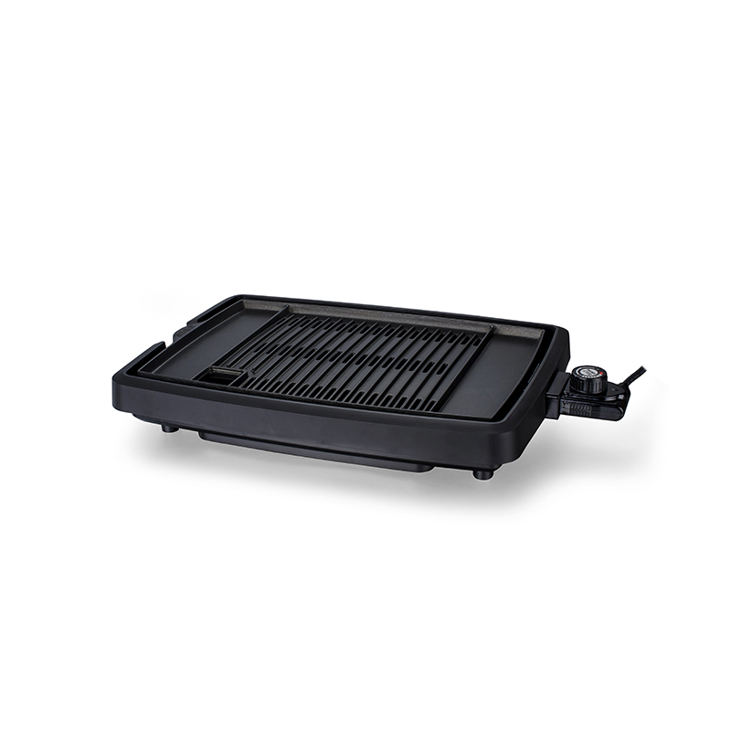 Die cast aluminum electric grill pan with non-stick surface HP4025