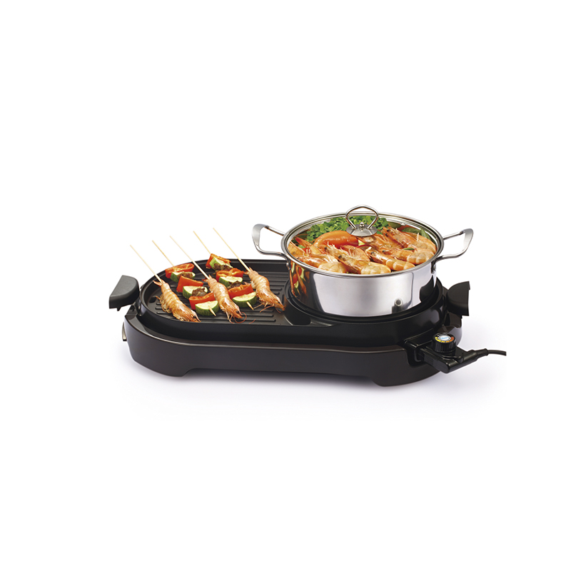 Die cast aluminum electric grill pan and pot with non-stick surface HP5930
