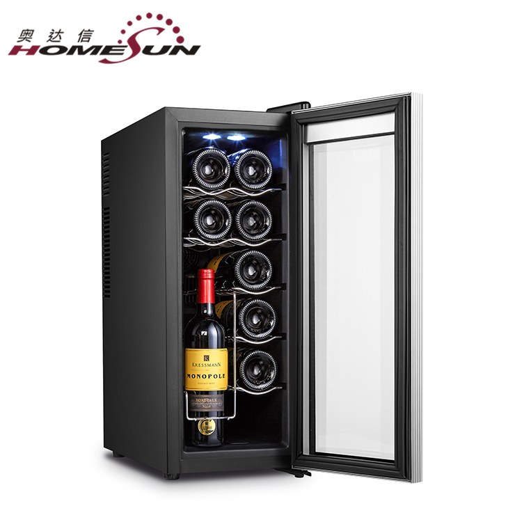 12 bottles Single zone thermoelectric wine cooler