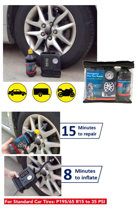Emergency Flat Tire Repair Kit