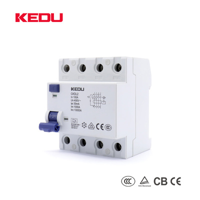 Electromagnetic Residual current circuit breakers (RCCB) 4P  6KA 10KA25A  32A  40A  63 A  80A 