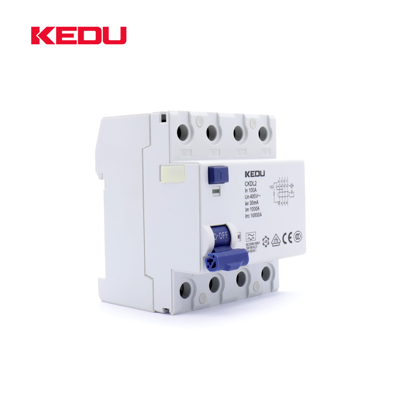 Electromagnetic Residual current circuit breakers (RCCB) 4P  6KA 10KA25A  32A  40A  63 A  80A 