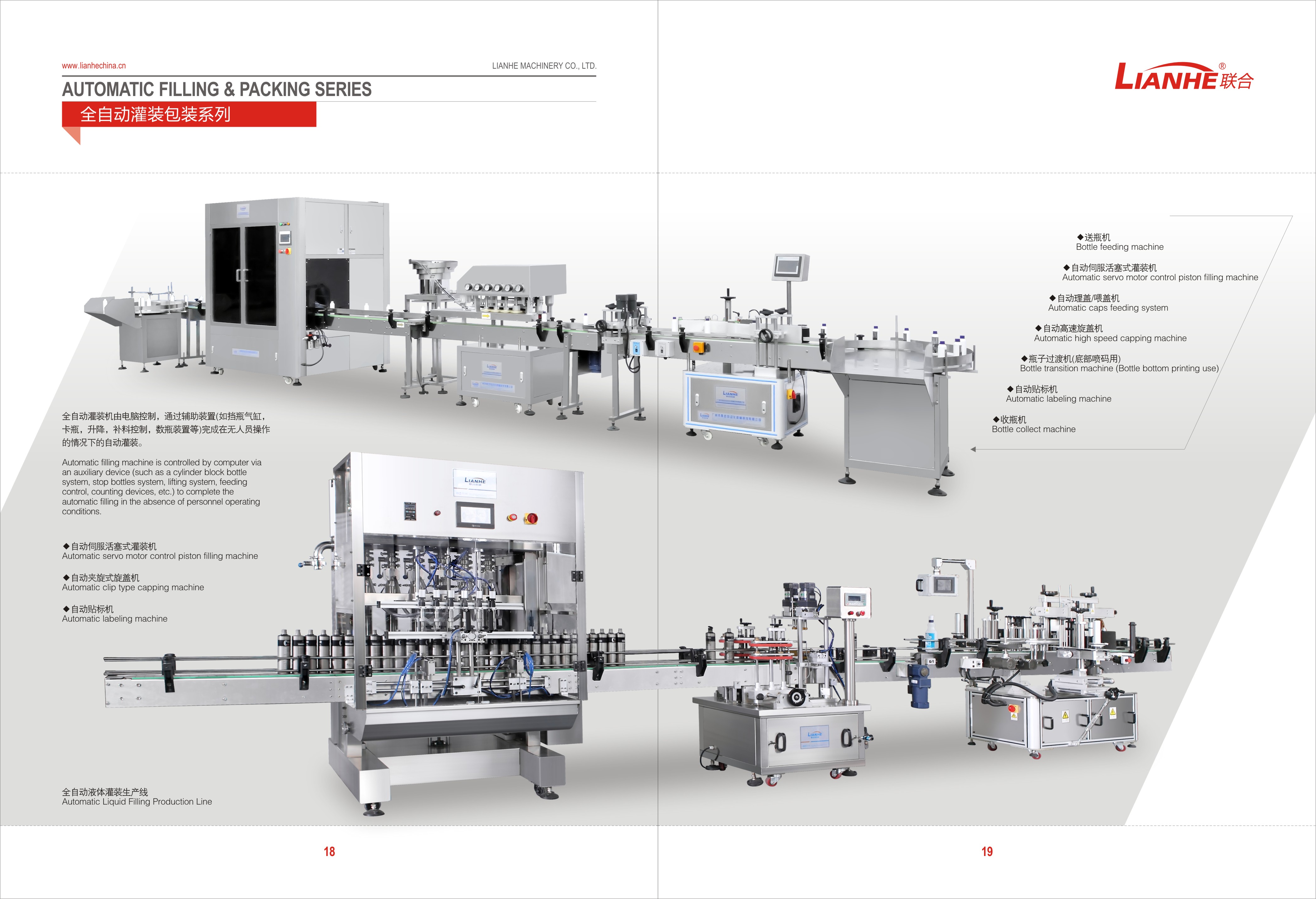 Automatic Filling  capping & labeling line