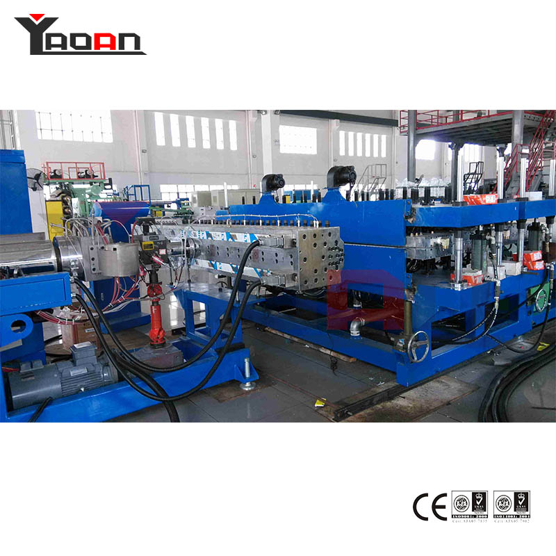 PC PP Flute Hollow Profile Sheet Board Extrusion Machine
