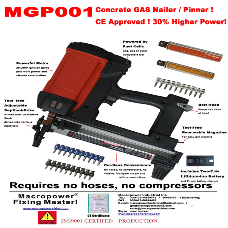 GAS NAILER TOOL GUN