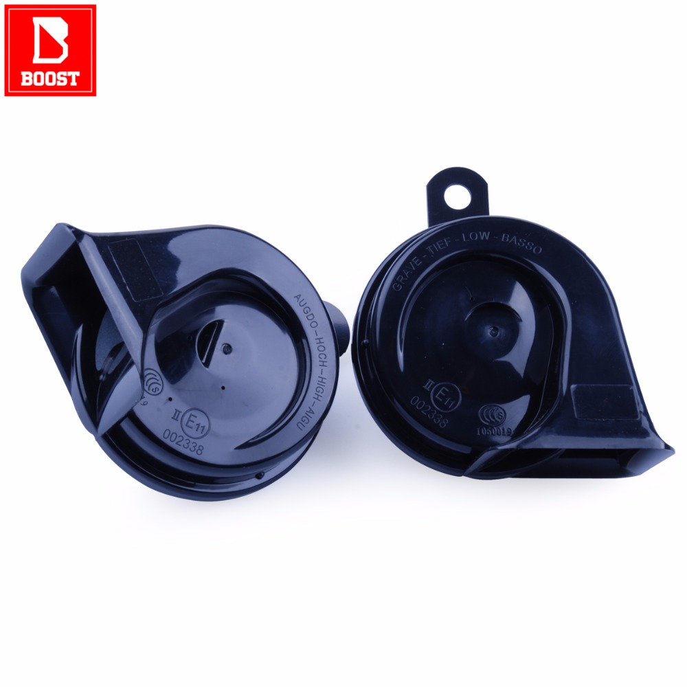 BOOST 162 Car Horn 12V Double Volume Sound Perfect Dual Waterproof Design Air Horn for Aut