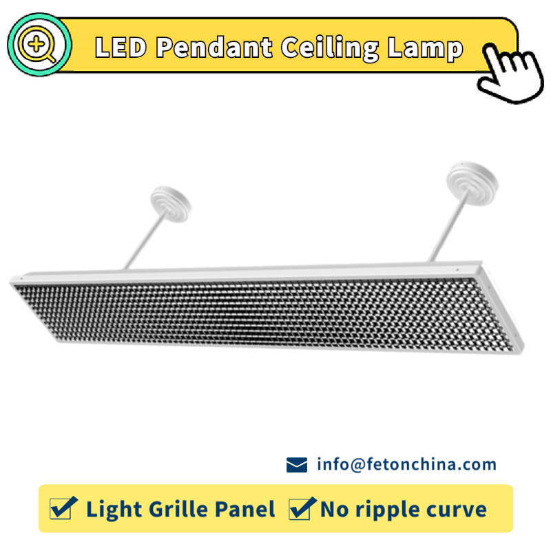 Low Glare Ra 90 LED Pendant Ceiling Lamp Light Grille Panel for School Lighting Classroom Lighting Conference Lighting FT Series 9685