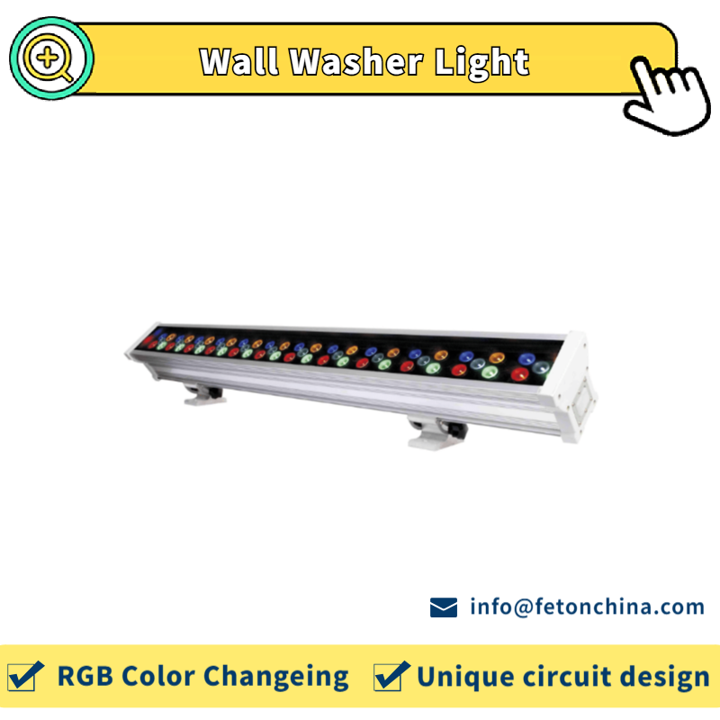 Profession Building LED Lighting Project Waterproof LED Light Bar System Control RGB Color Changeing LED Linear Wall Washer for Stage Lighting Architectural Lighting FT Series 9857