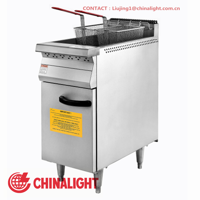 1-TANK 2-BASKET GAS FRYER(LPG NG)