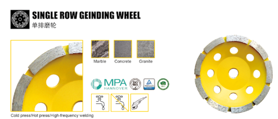 diamond single row grinding wheel