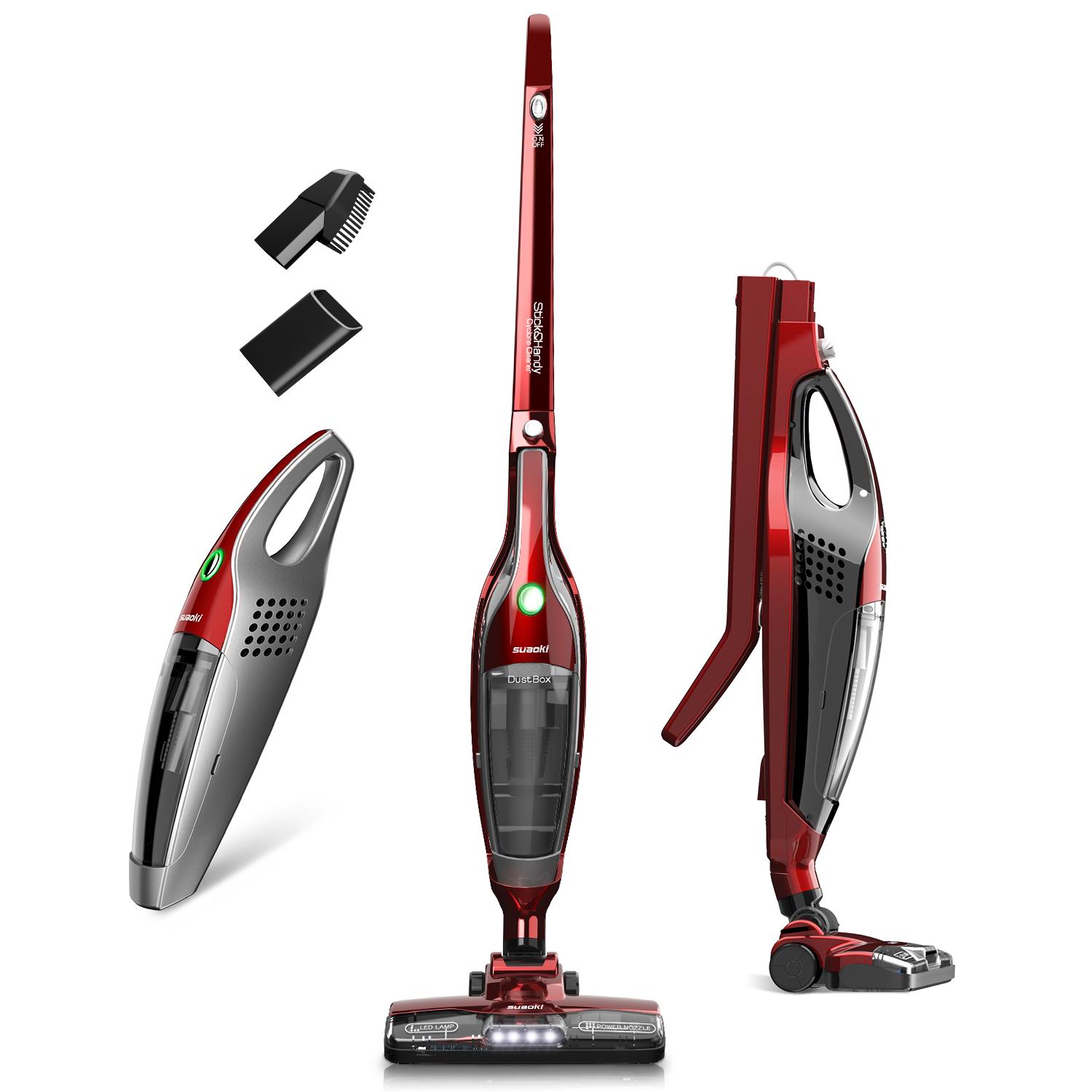 stick vacuum cleaner with LED light