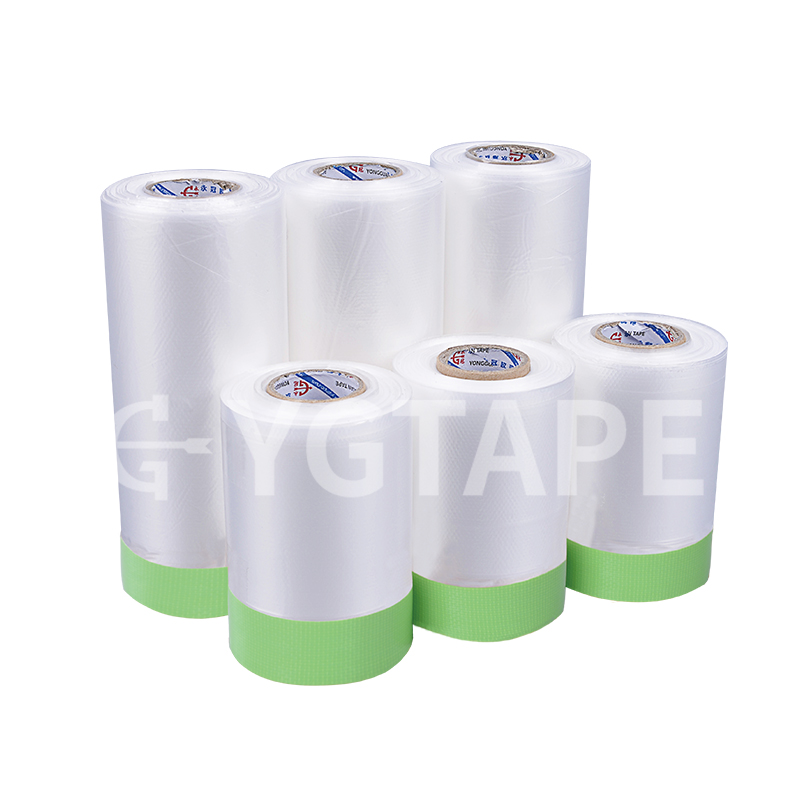 Cloth tape pretaped masking film