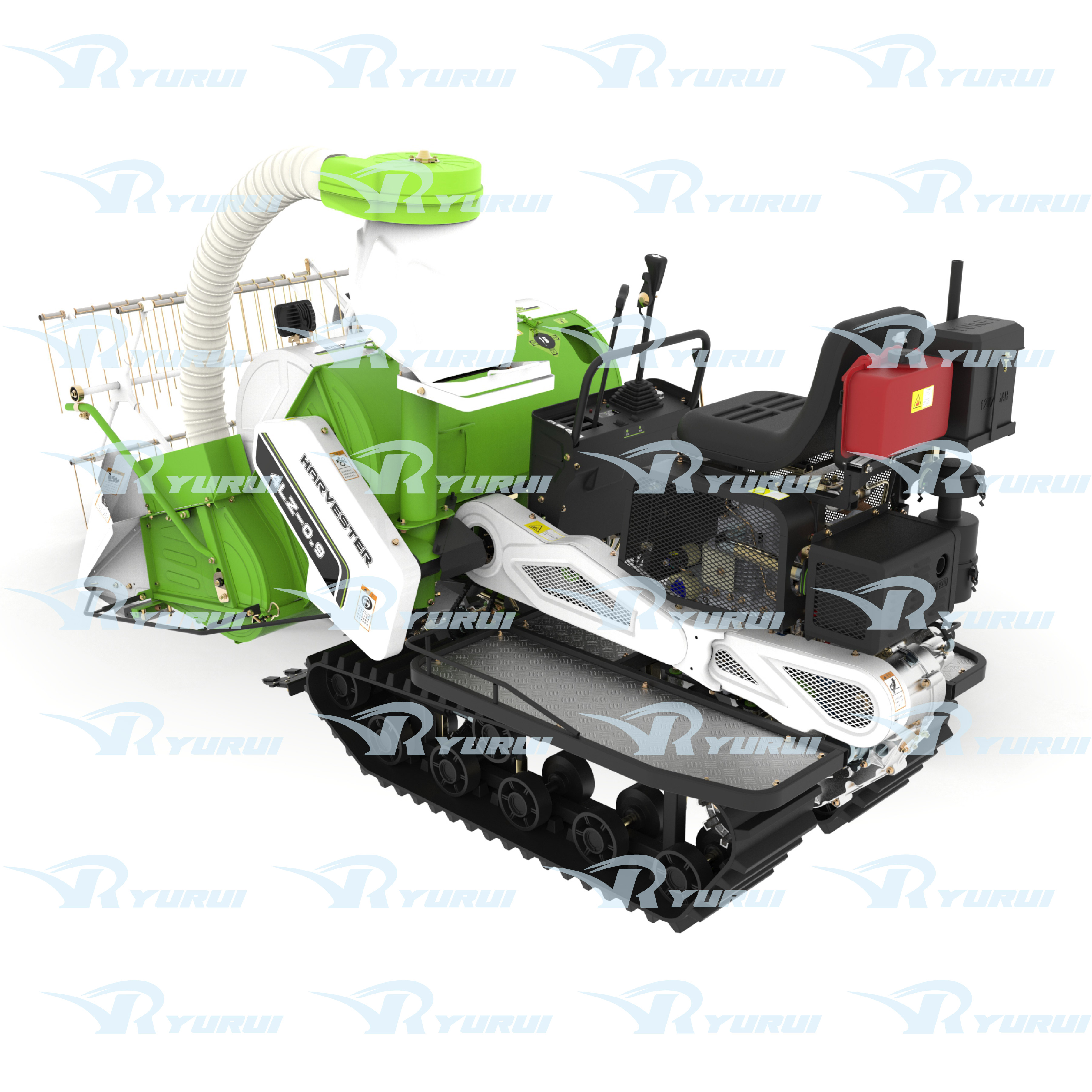 4LZ-0.9 YURUI small type rice harvester