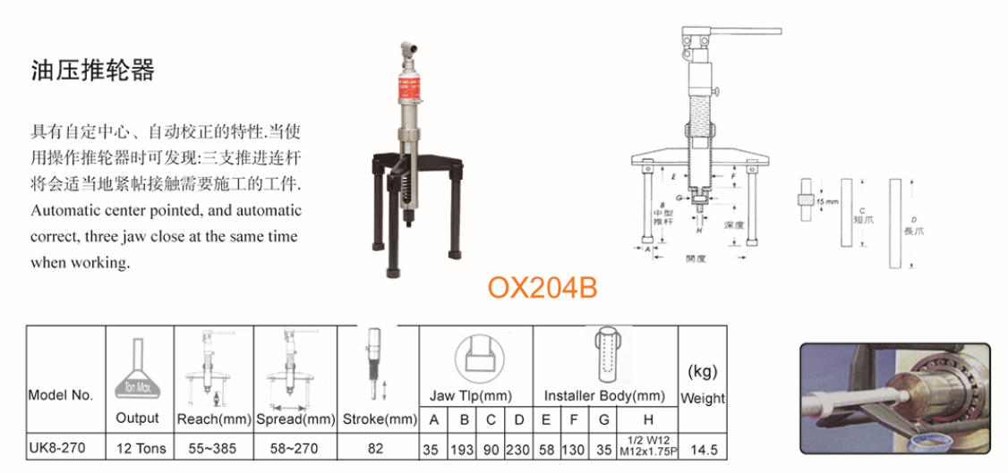 Hydraulic pusher