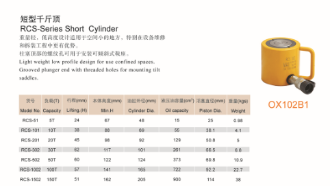 RCS-series short cylinder