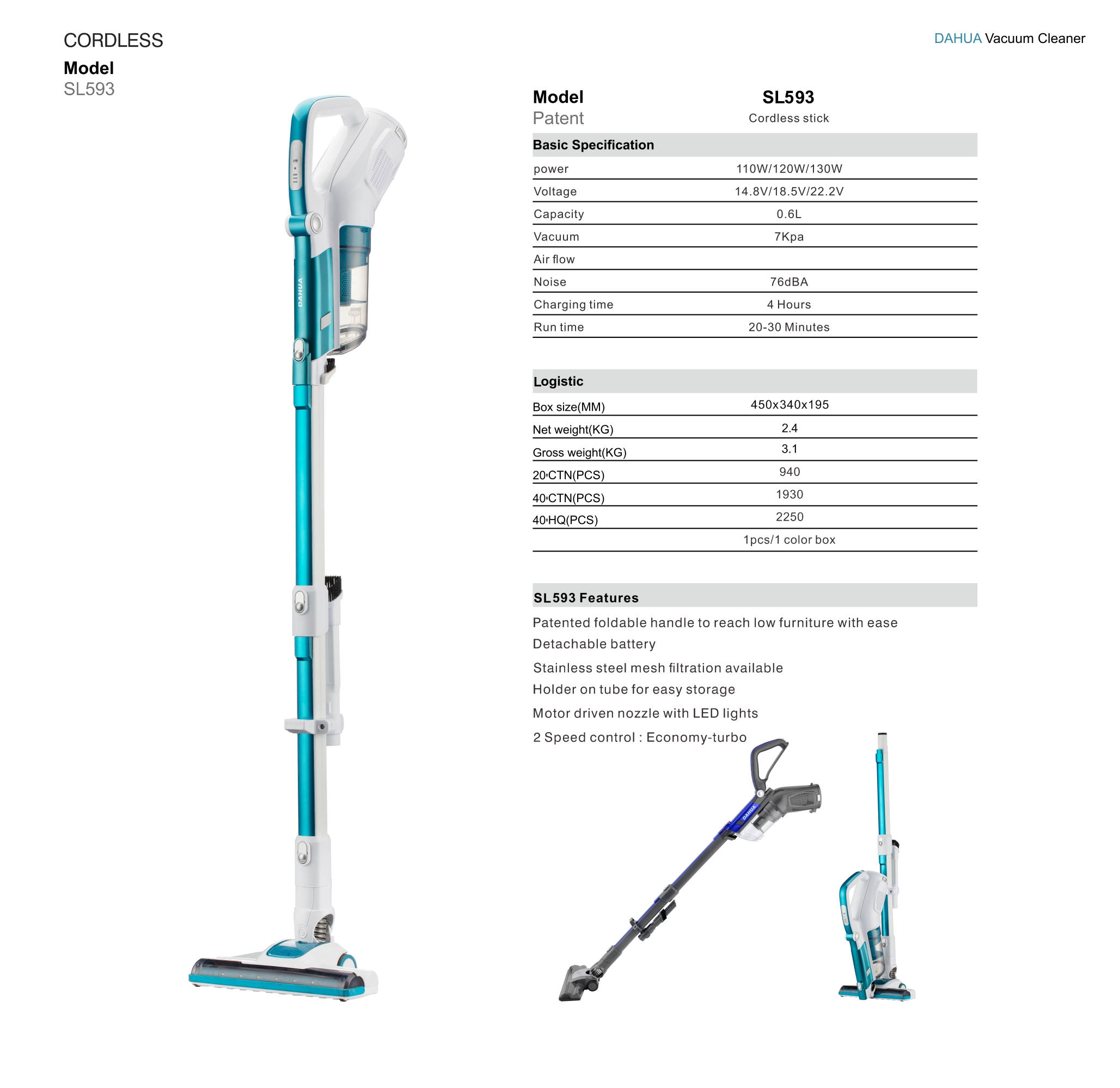 Rechargeable Vacuum Cleaner