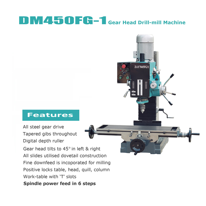Gear Head Drilling & Milling Machine