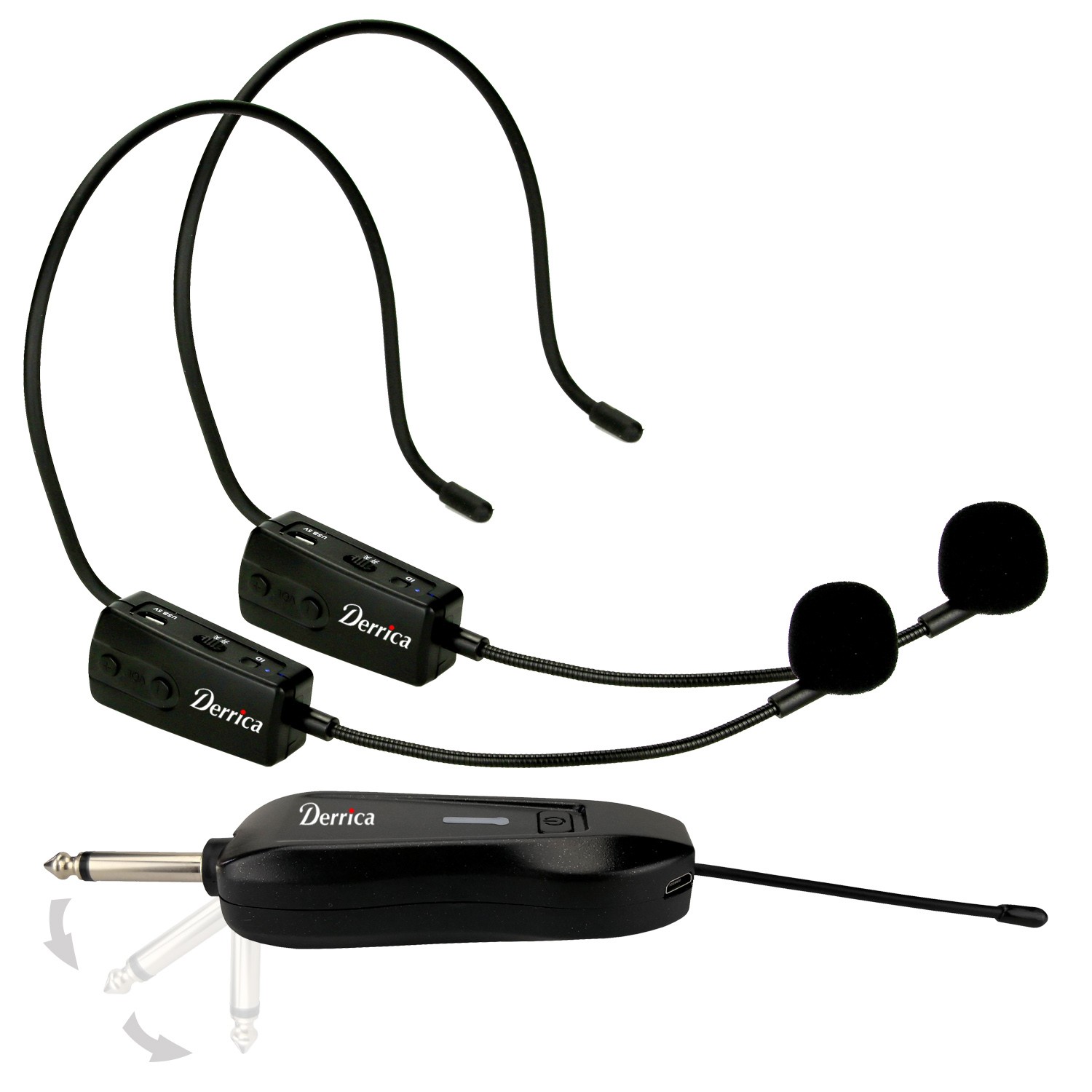 UH-018-Dual UHF headset microphone