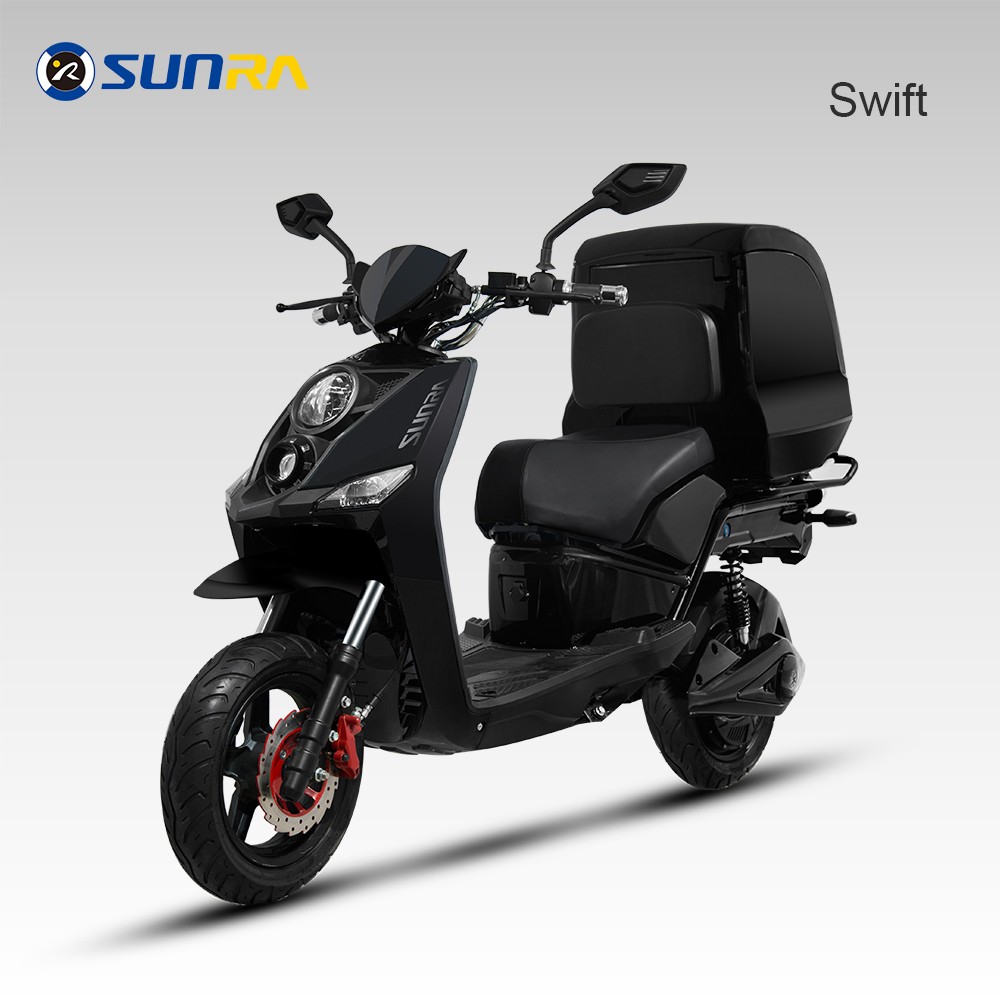 delivery e-mobility e scooter with rear box eec