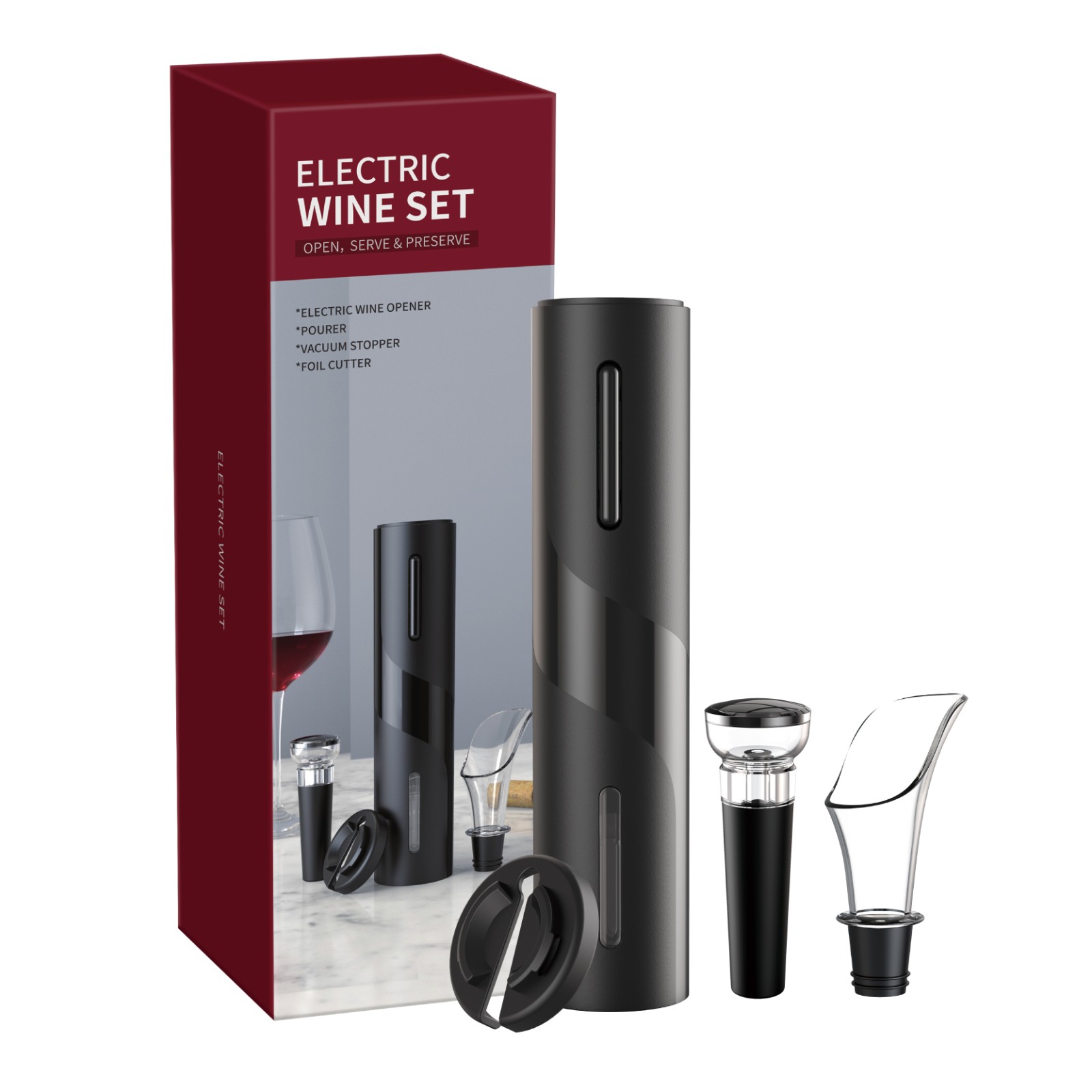 Electric Wine Opener Gift Set