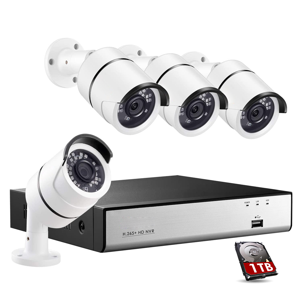 1080P PoE CCTV System Kit